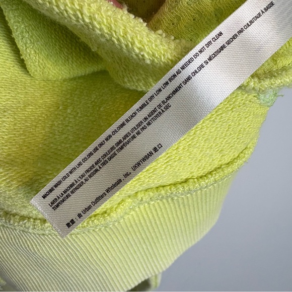 Free People Go For Gold Reversible Pullover Sweatshirt Sz S Key Lime Green - Picture 11 of 15
